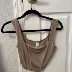 Fashion Nova Tan Crop Top